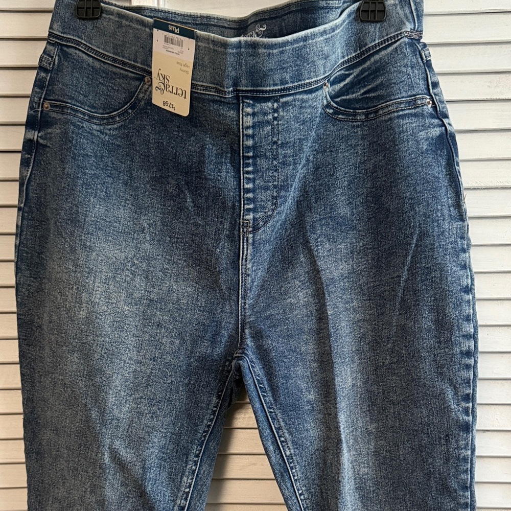 Terra & Sky High Rise Blue Jeans